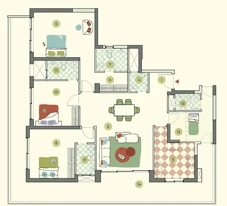 3BHk Apartment