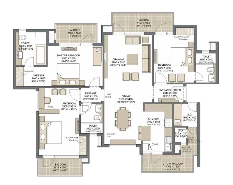 3BHK Apartment 