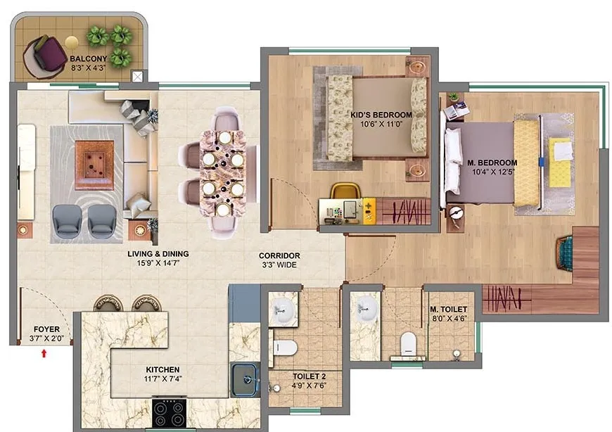 2BHK Apartment