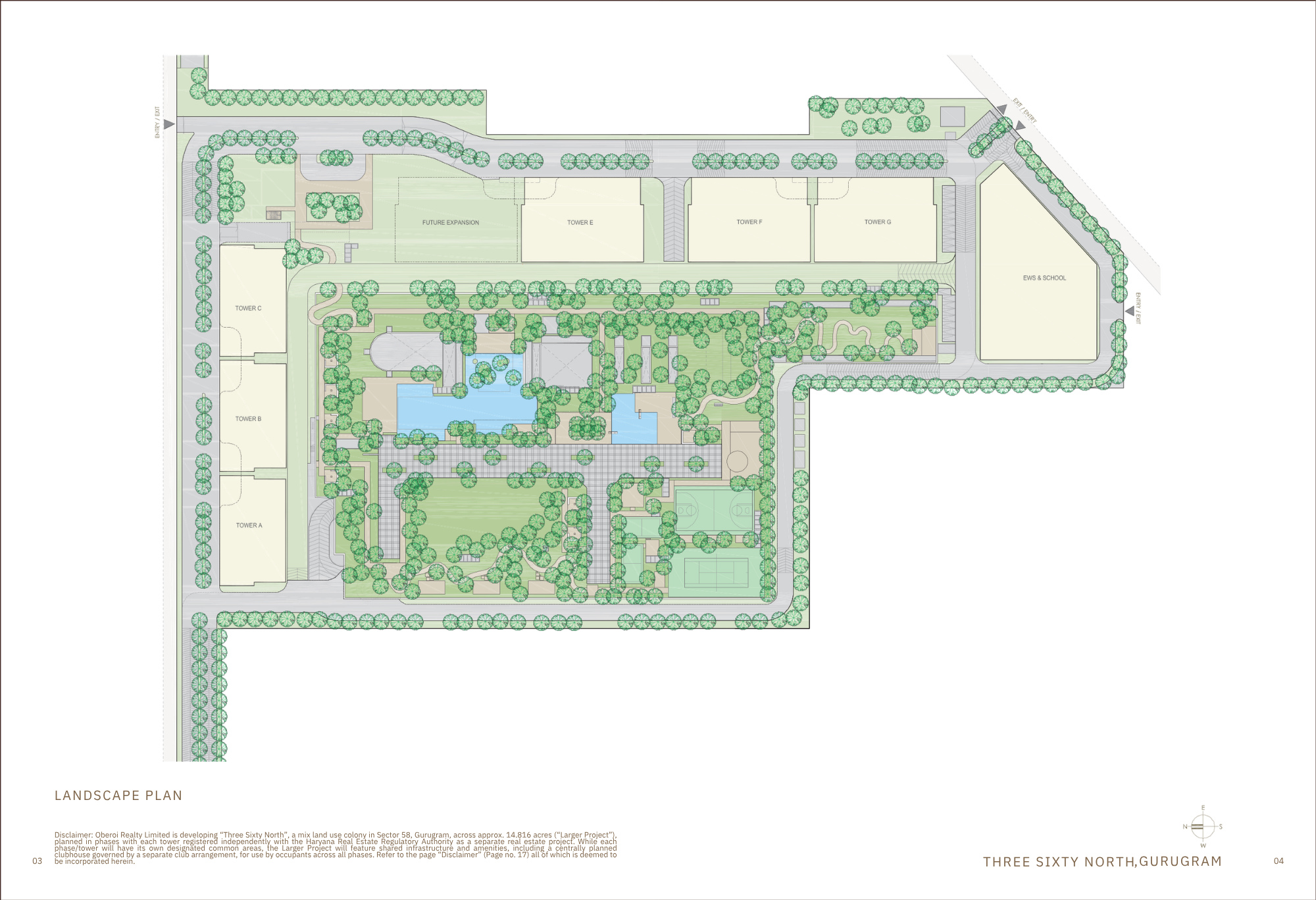 OBEROI Realty 360 North Site Plan
