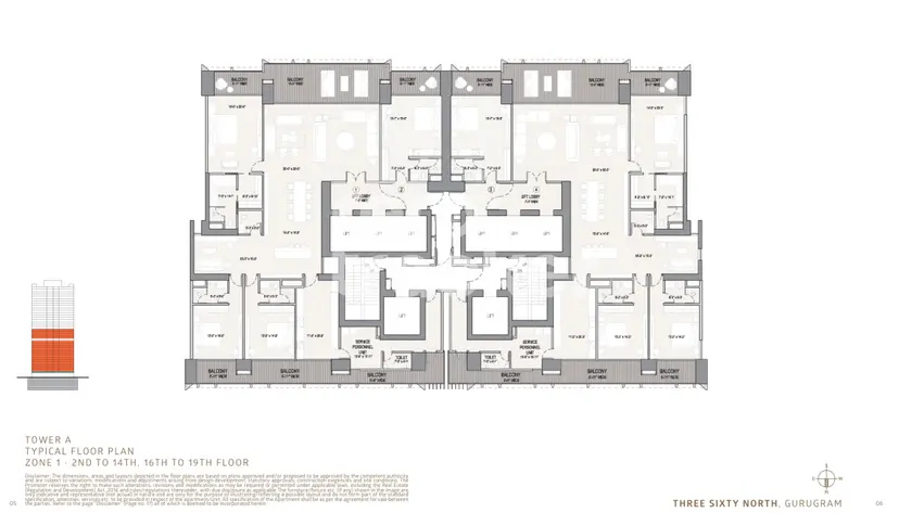 4 BHK + Servant