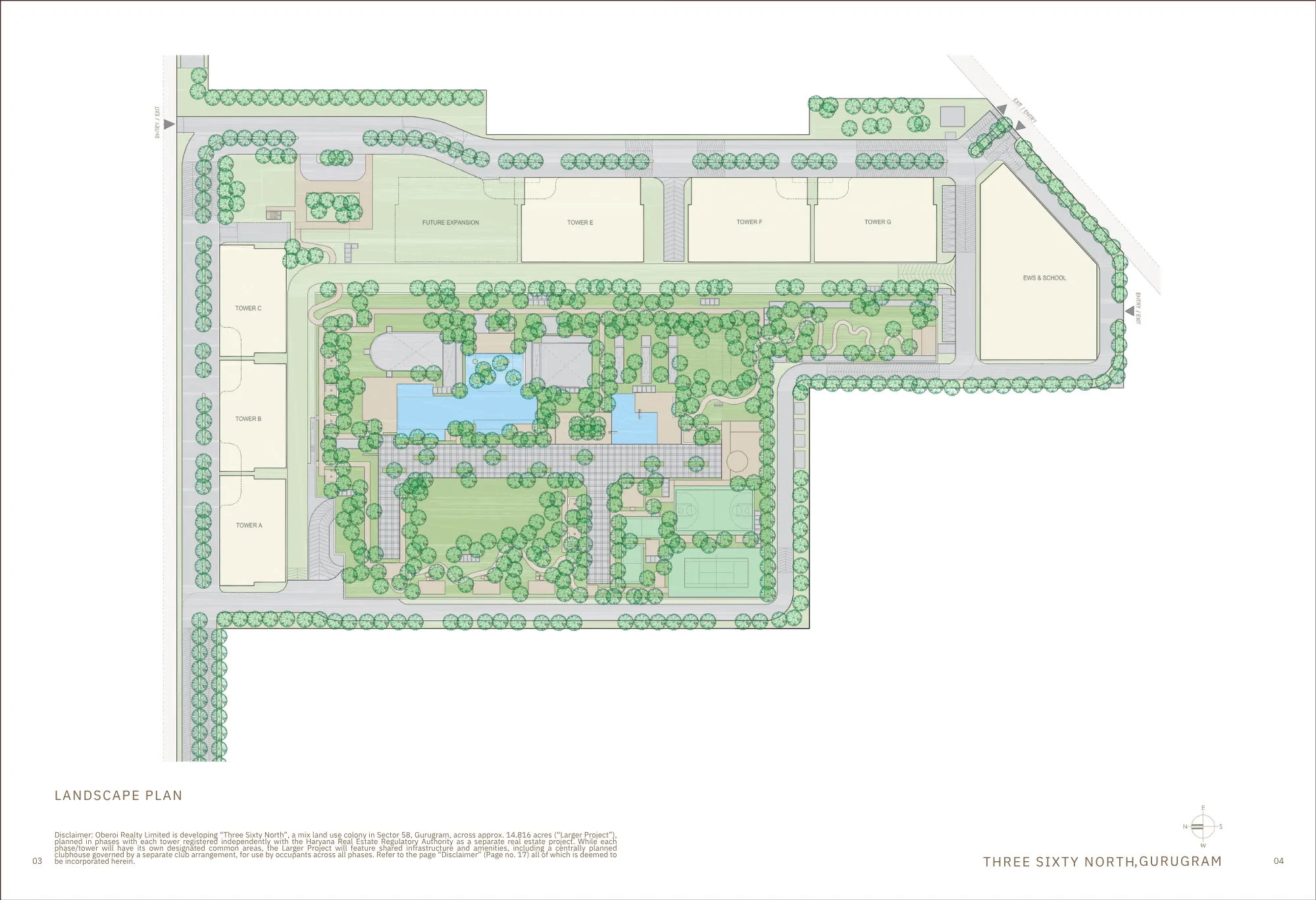 OBEROI Realty 360 North Site Plan