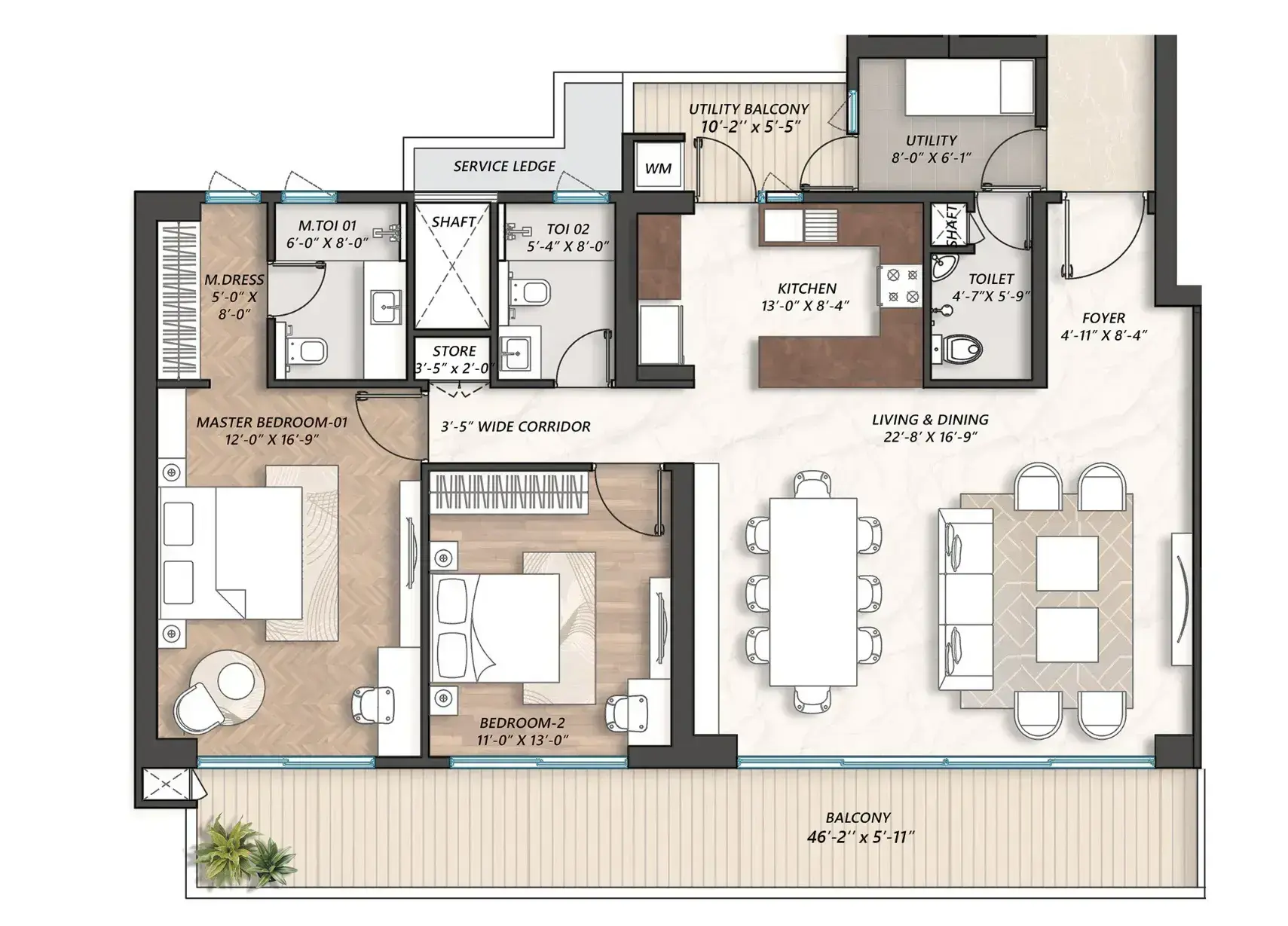 2BHK Apartment