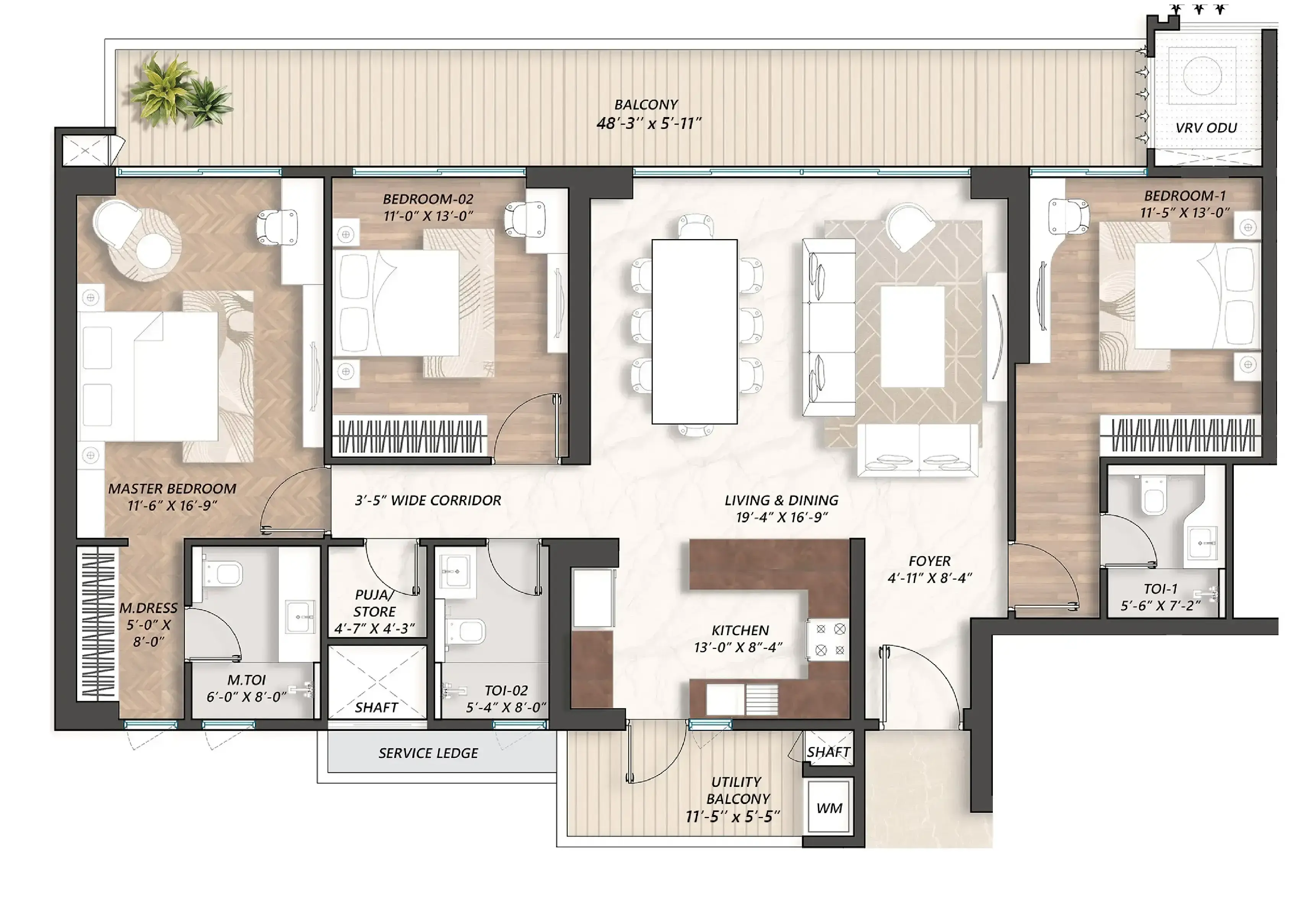 3BHK Apartment