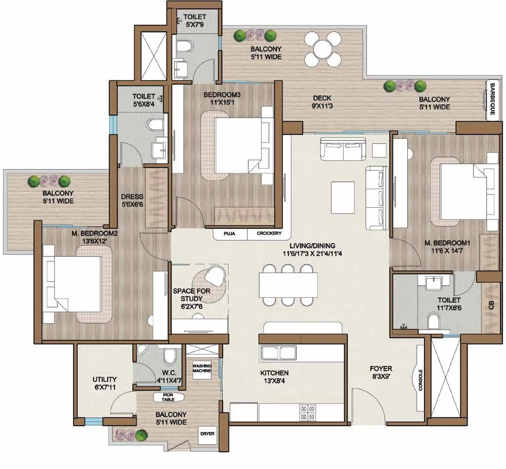 3.5BHK Apartment