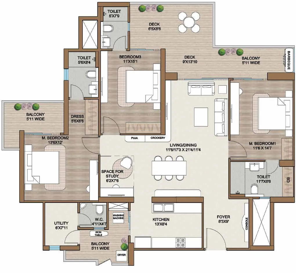 3.5BHK Apartment