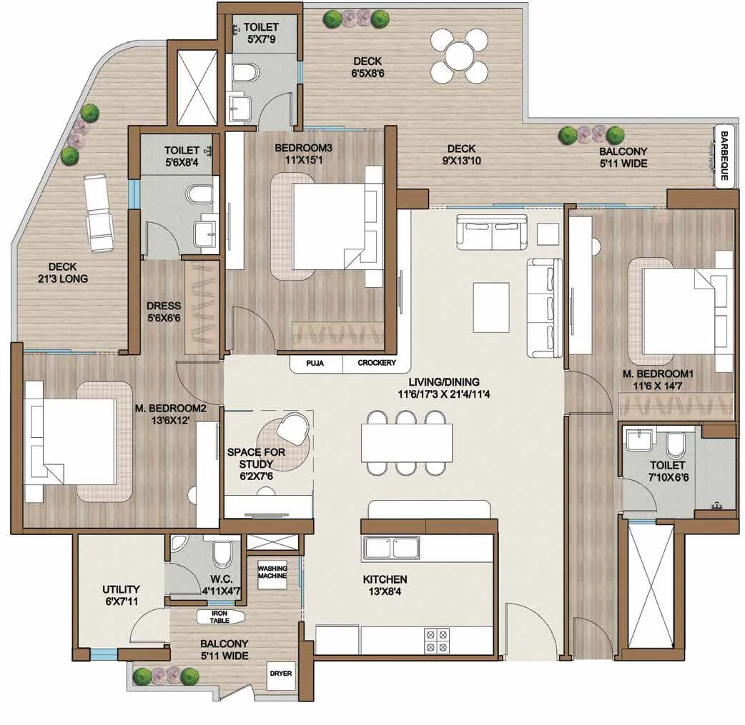 3.5BHK Apartment