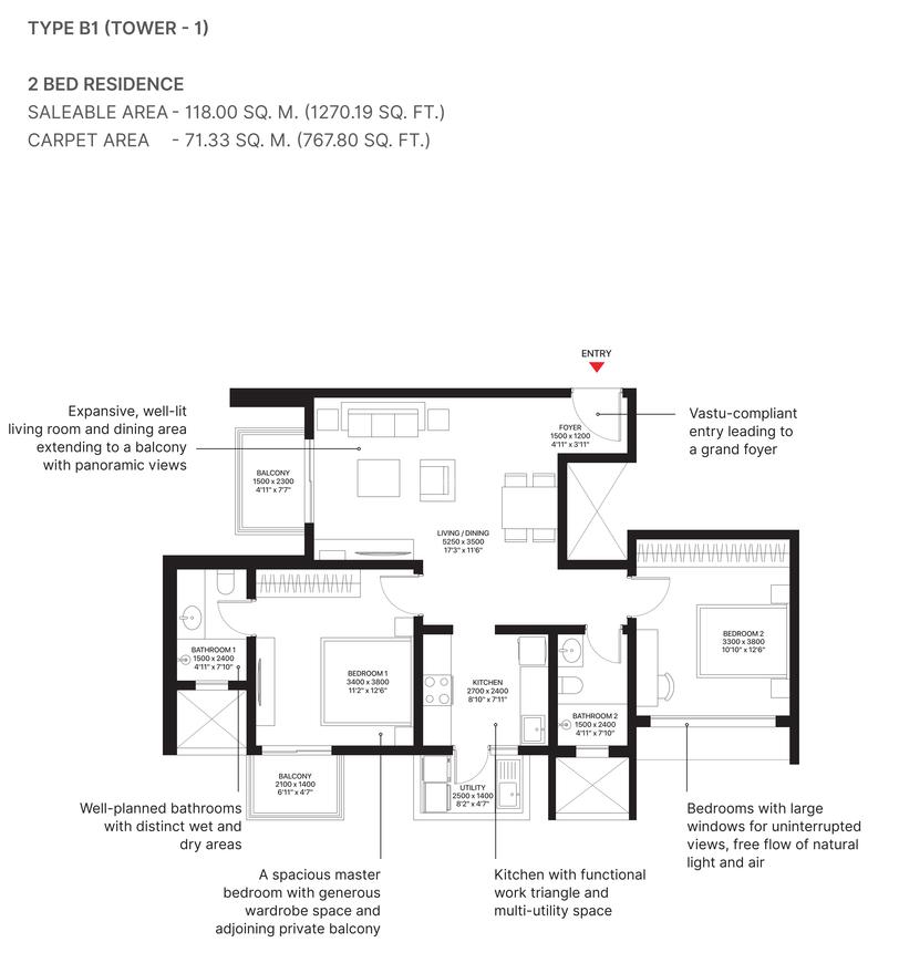 2 BHK Apartment