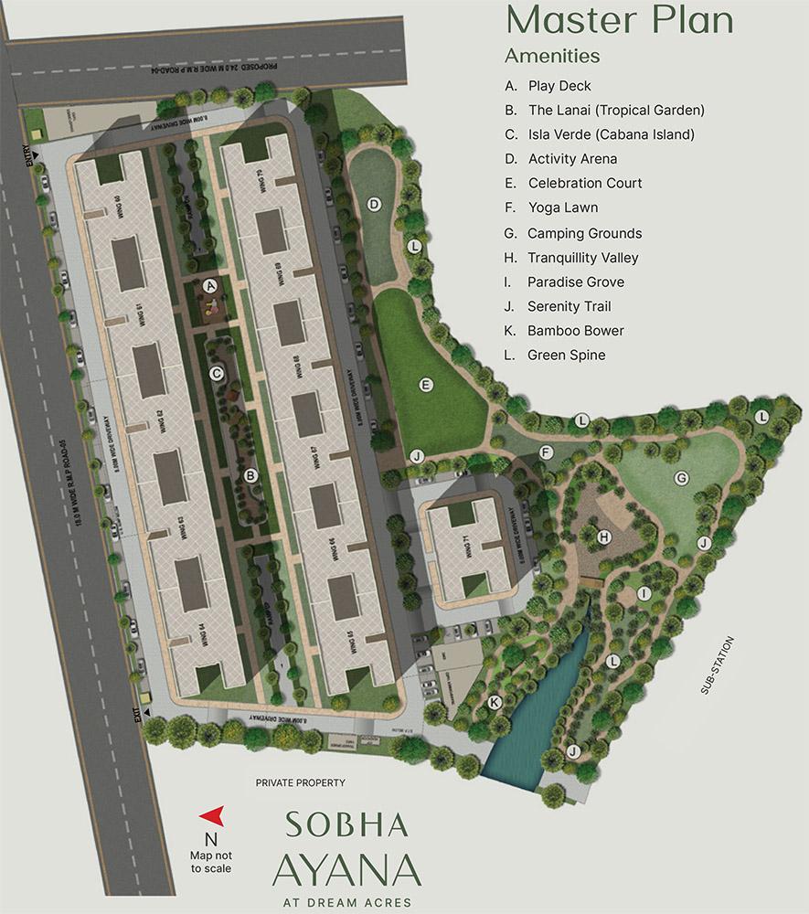 Sobha Ayana Site Plan