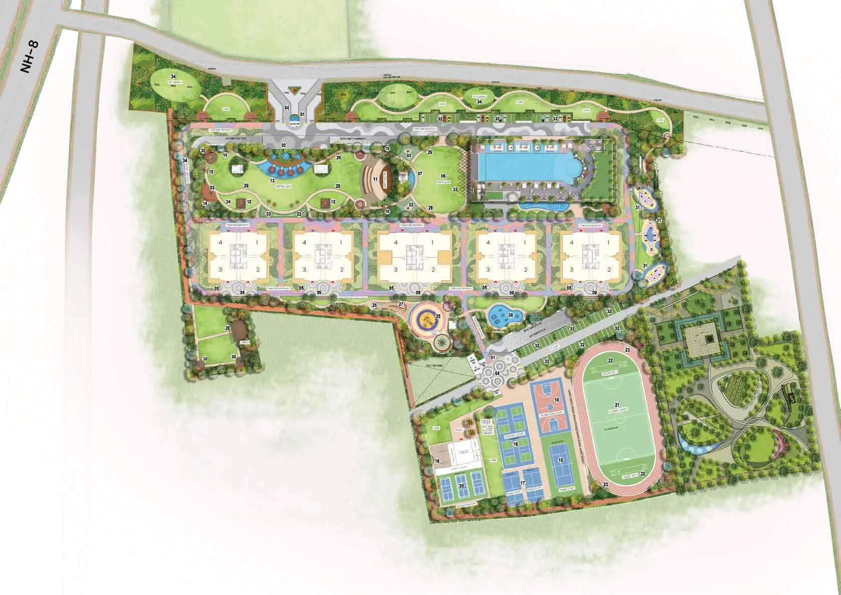 Suncitys Monarch Residences Site Plan