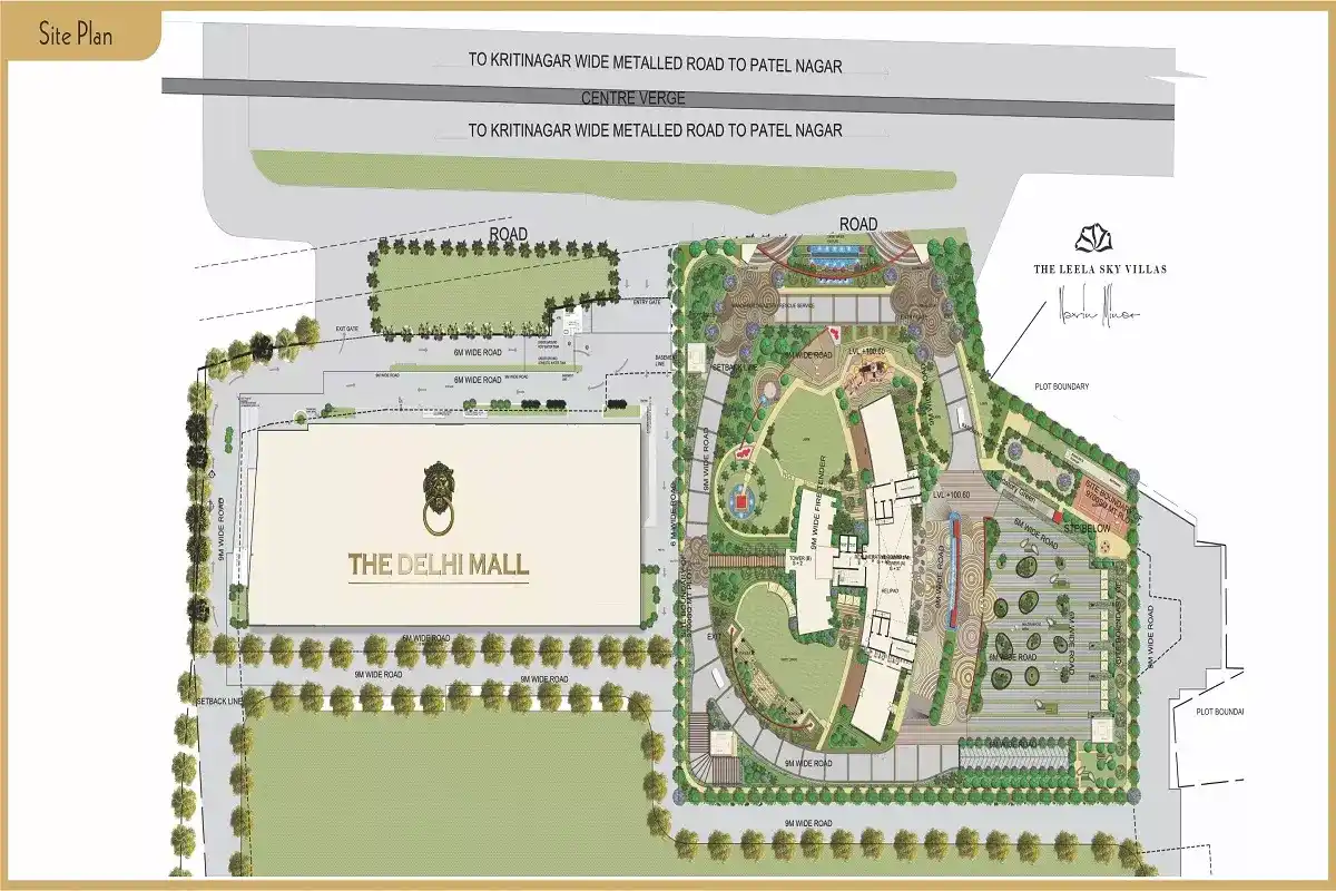 The Leela Sky Villas Site Plan