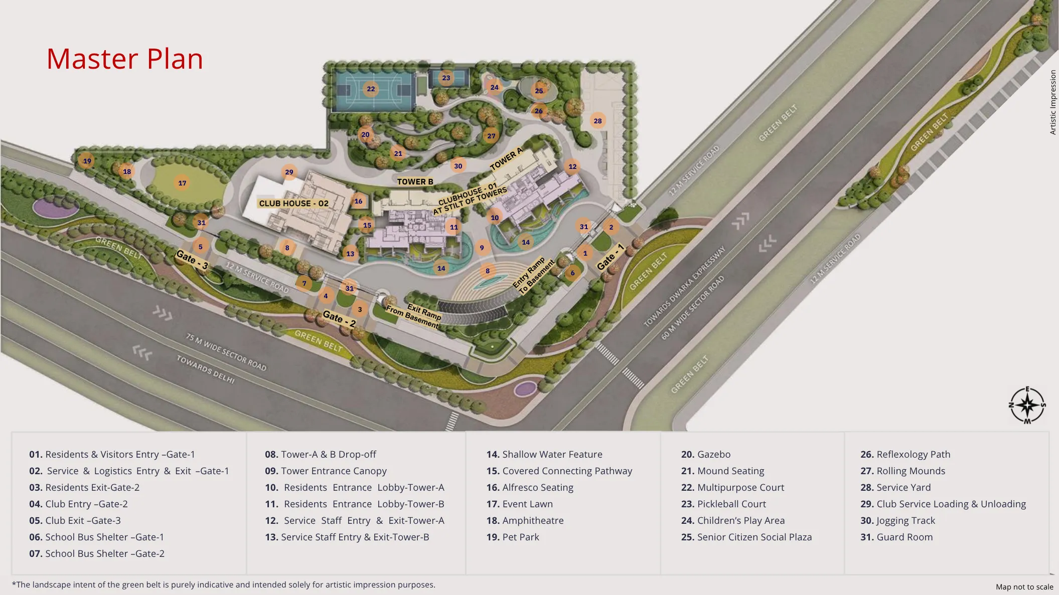 Adani The Marq Site Plan