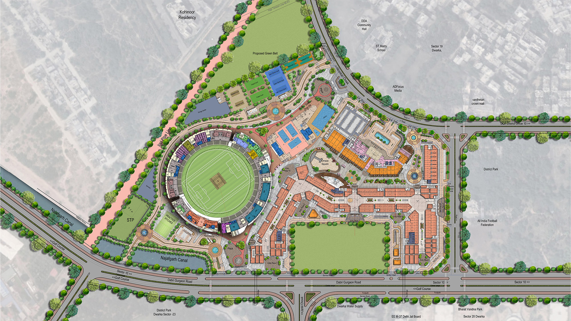The Omaxe State Site Plan