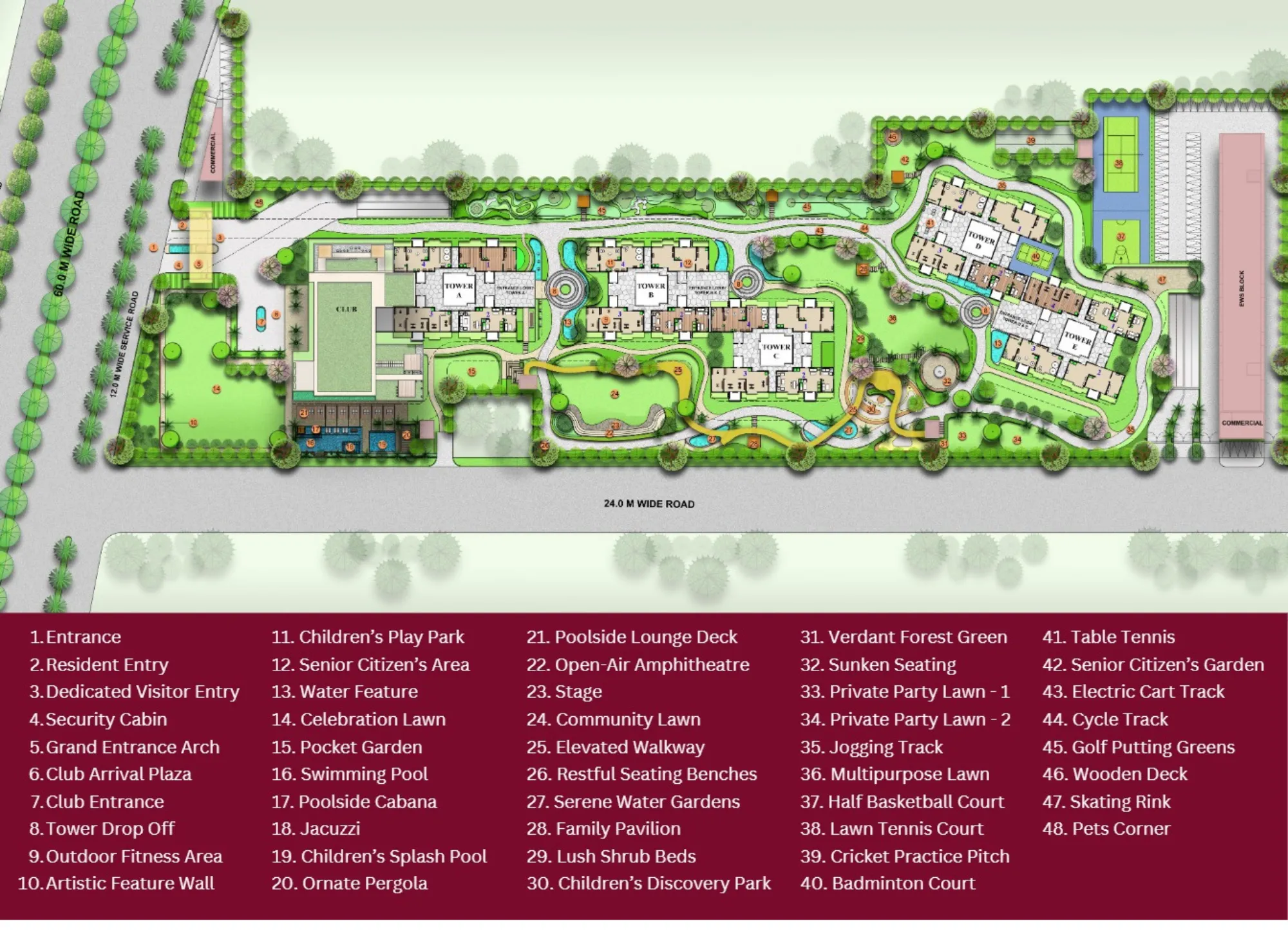 Tulip Crimson  Site Plan