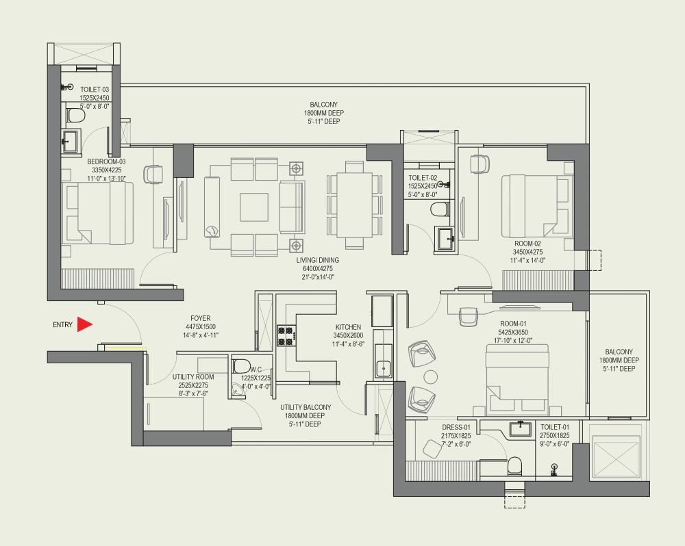 3BHK Apartment
