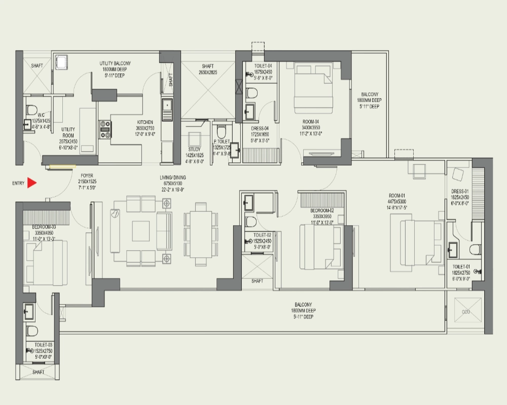 4BHK Apartment