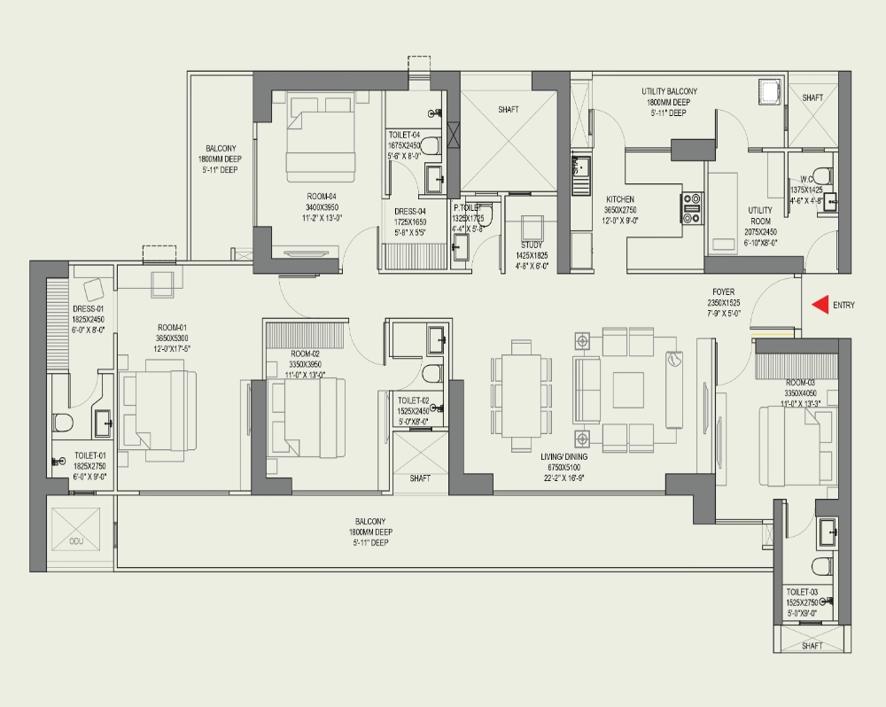 4BHK Apartment